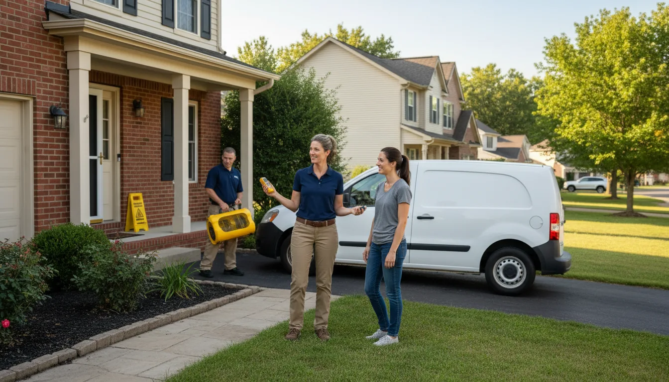 Water restoration image for Home Water Damage Repair in Sterling, OH